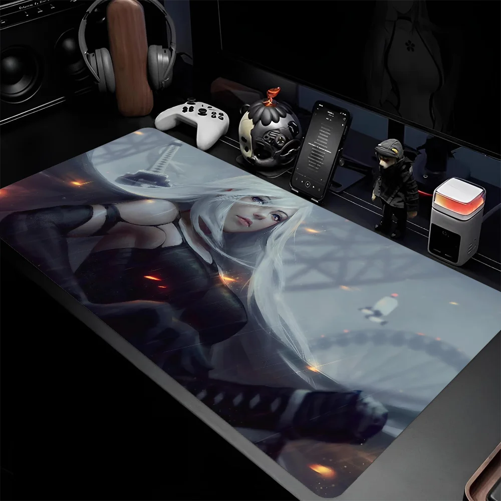 N-NieR Automata игровой коврик для мыши большой LockEdge утолщенный компьютерной