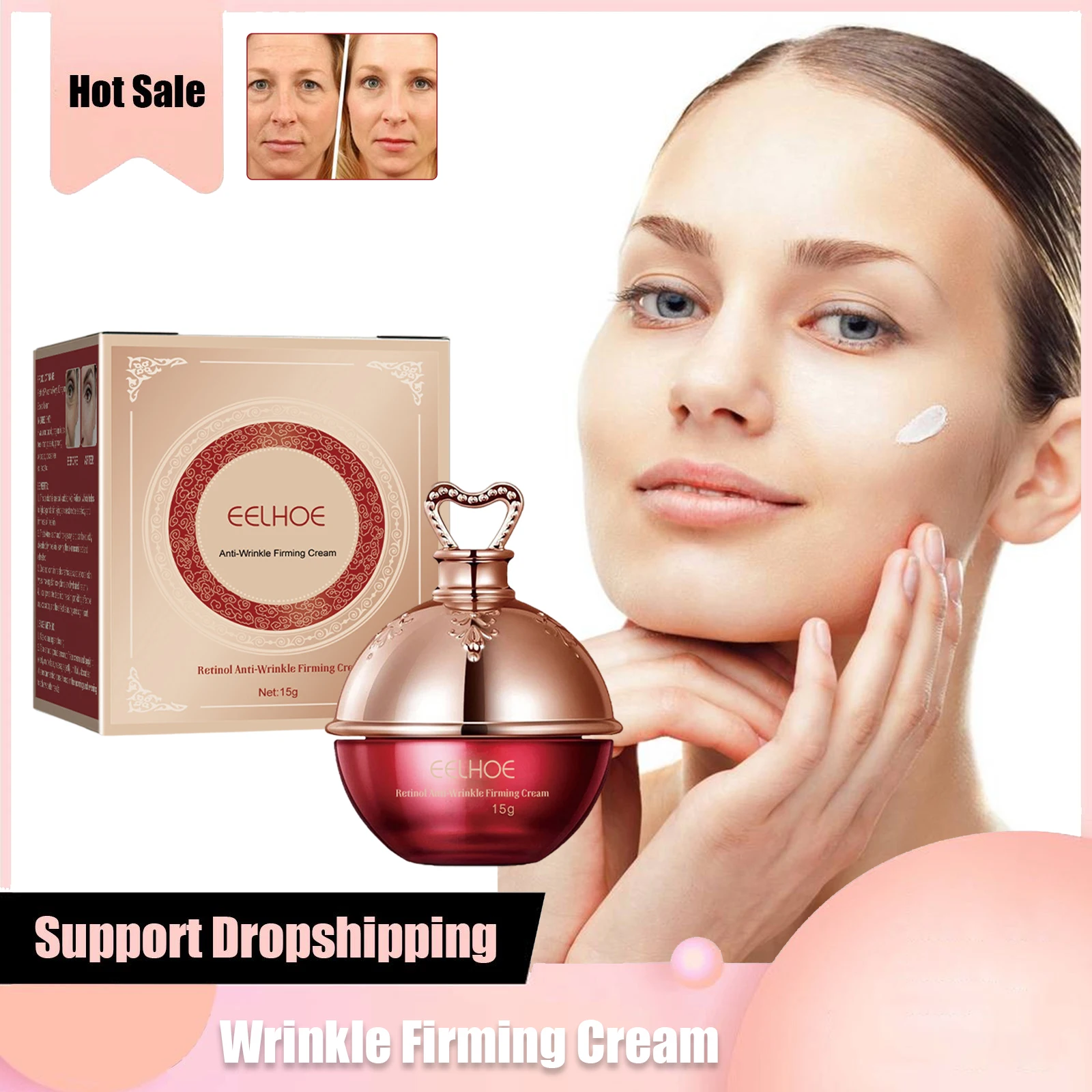 

Retinol Lifting Cream Remove Wrinkle Anti-Aging Placenta Essence Dragon Blood Cream Skin Rejuvenation Anti Puffiness Facial Care