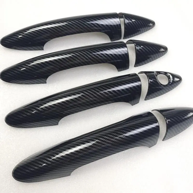 Аксессуары для Hyundai Accent Solaris Verna i25 2012 2013 2014 2015 2016 крышка дверной ручки отделка пластик имитация углеродного волокна