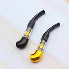 Золотой фильтр для сигарет, пищевой держатель, мундштук, фильтрация, чистящий держатель, подарки для мужчин, аксессуары для курения