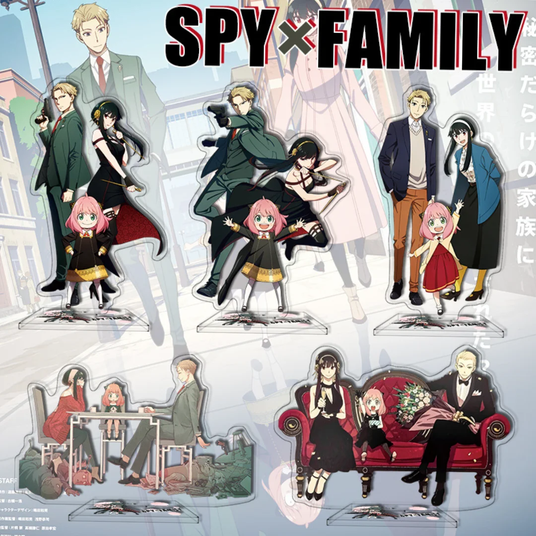 

Action Figures SPY x FAMILY Anime Figure Kawaii Anya Yor Loid Acrylic Stand Model Toy Desk Decoration Fans Collection Gift