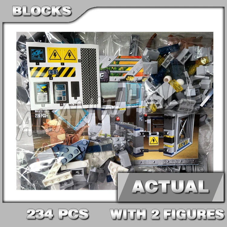 

234pcs Jurassic World Stygimoloch Breakout Observation Deck Lab Model Building Blocks Dinosaur Sets Bricks Compatible with 10922