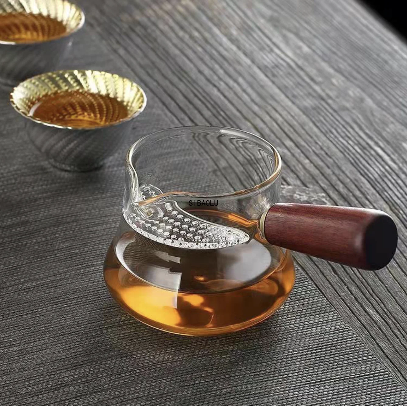 Термостойкий стеклянный ситечко для чая в японском стиле креативный прозрачный