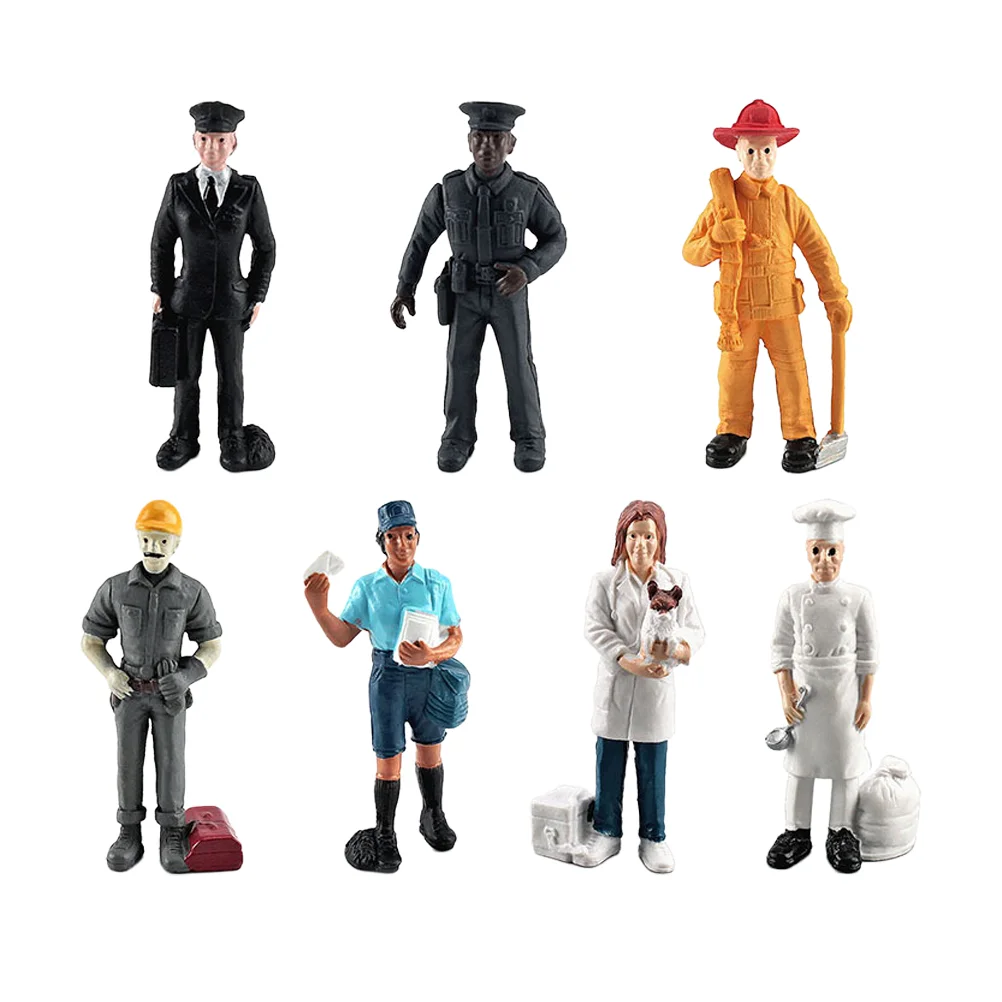 

People Figurines Figures Model Human Mini Miniature Landscapekids Career Figure Toys Figurine Decor Adornments Play Toypilot