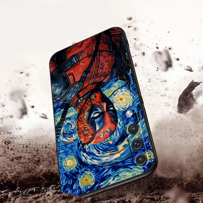 phone Cases for Samsung A55 A22 A14 5G case A12 A35 A54 A73 A70s A15 A24 4G funda Antiscratch cover Van Gogh Starry Sky Deadpool
