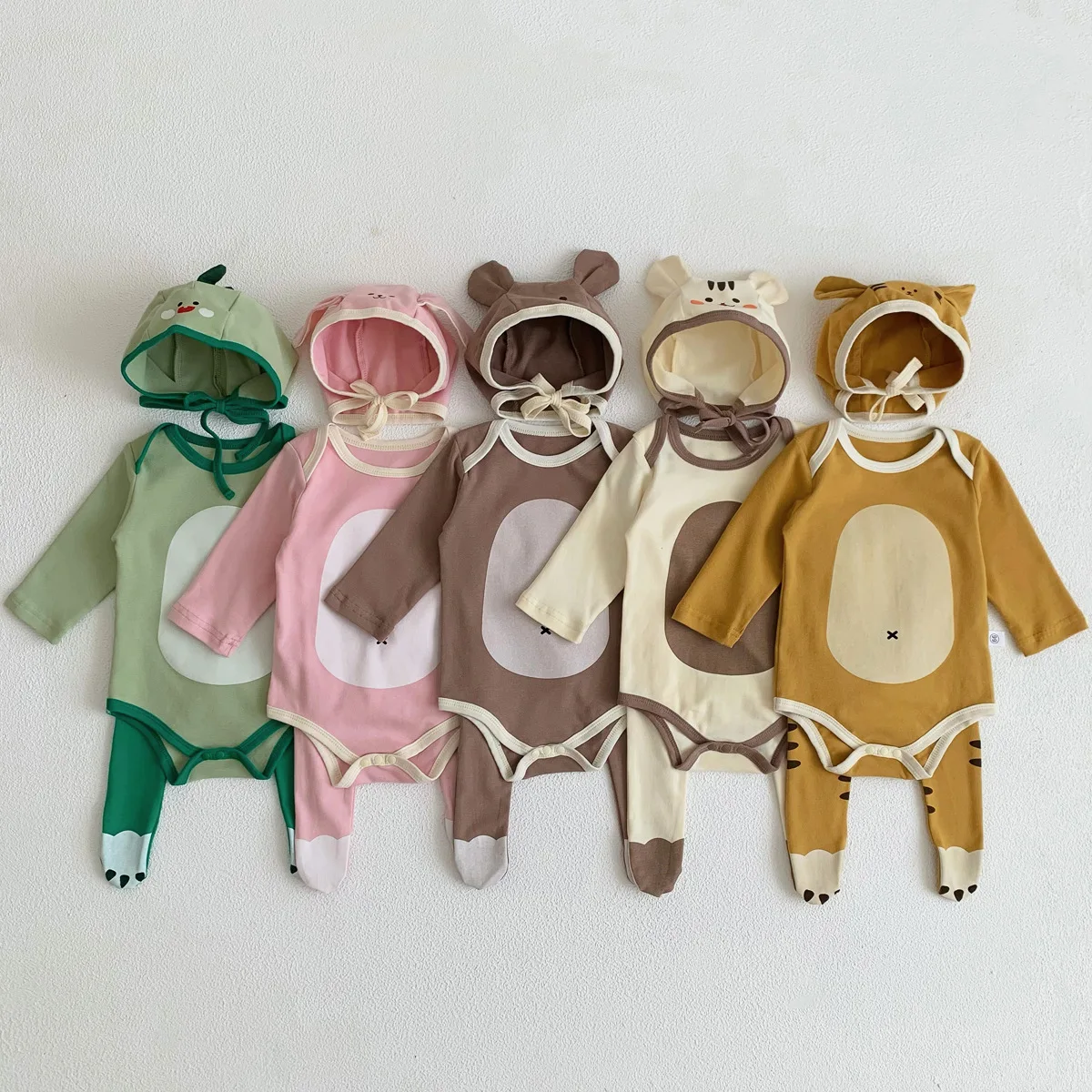 

Комбинезон с длинным рукавом для новорожденных девочек 3 предмета