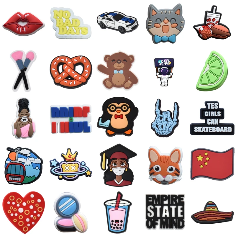 

Packs Wholesale Bulk Shoe Charms Set Jeans Men Decorations for Crocs Girl Gifts Women Charm Para Pins Shoes Accessories Boy Kids