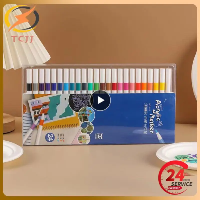 

1~7PCS Marker Set Avirulent Insipidity Waterproof Acrylic Marker Paint Marker Art Painting Supplies For Painting Stone Diy