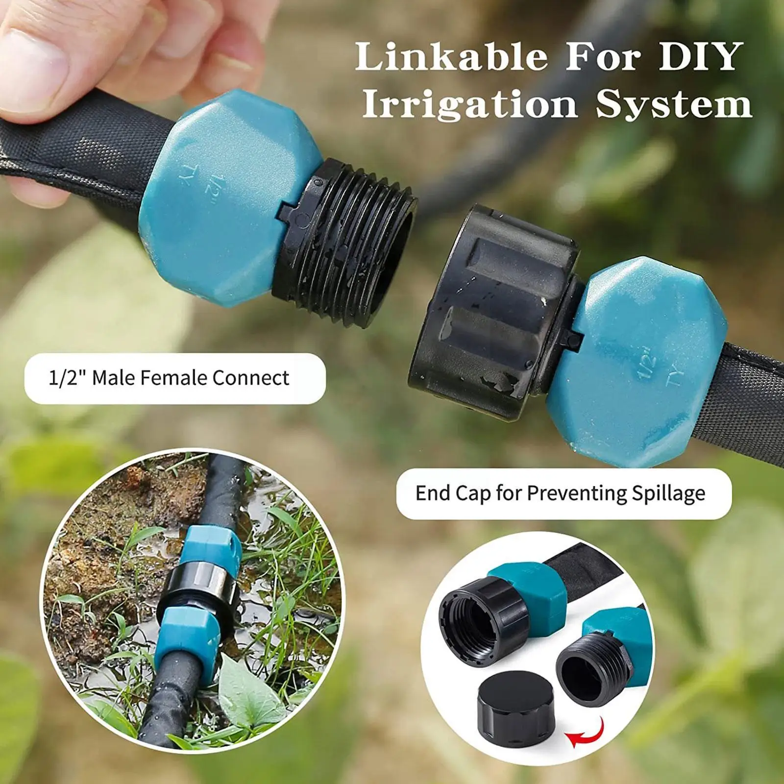 

Шланг для полива сада, пористый, 7,5 м, 15 м, 2 шт.