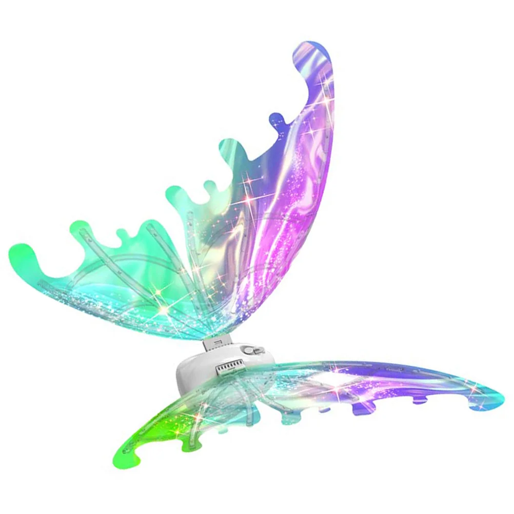 

1 Set of Glowing Butterfly Wing Flapping Fairy Wing Decorative Kids Butterfly Wing Party Prop