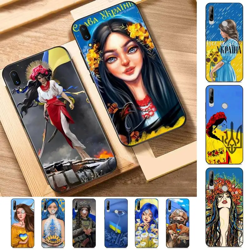 

Ukraine girl Phone Case for Huawei Y 6 9 7 5 8s prime 2019 2018 enjoy 7 plus