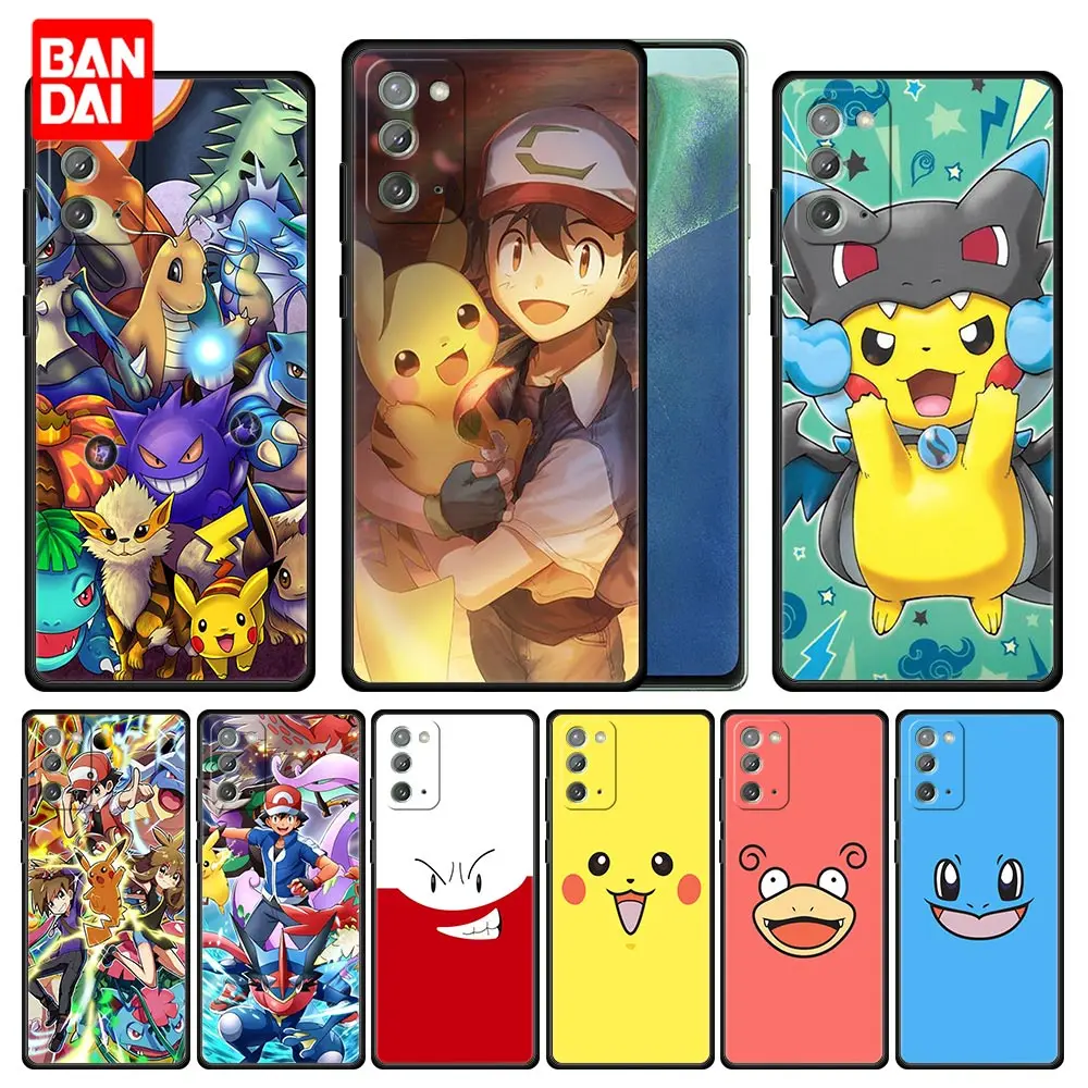 

Cover Case for Samsung Galaxy Note 20 10 9 8 S21 S20 FE Plus Ultra Lite 4G 5G Full Capinha Coque Protection Pokemons Go Cartoon