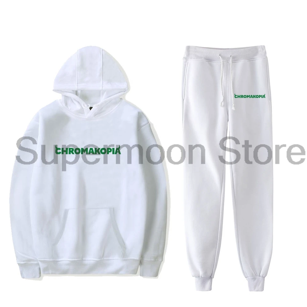New Music Album Chromakopia Hoodies Jogger Pants Unisex Two Piece Set Sweatshirts+Sweatpants Women Men's