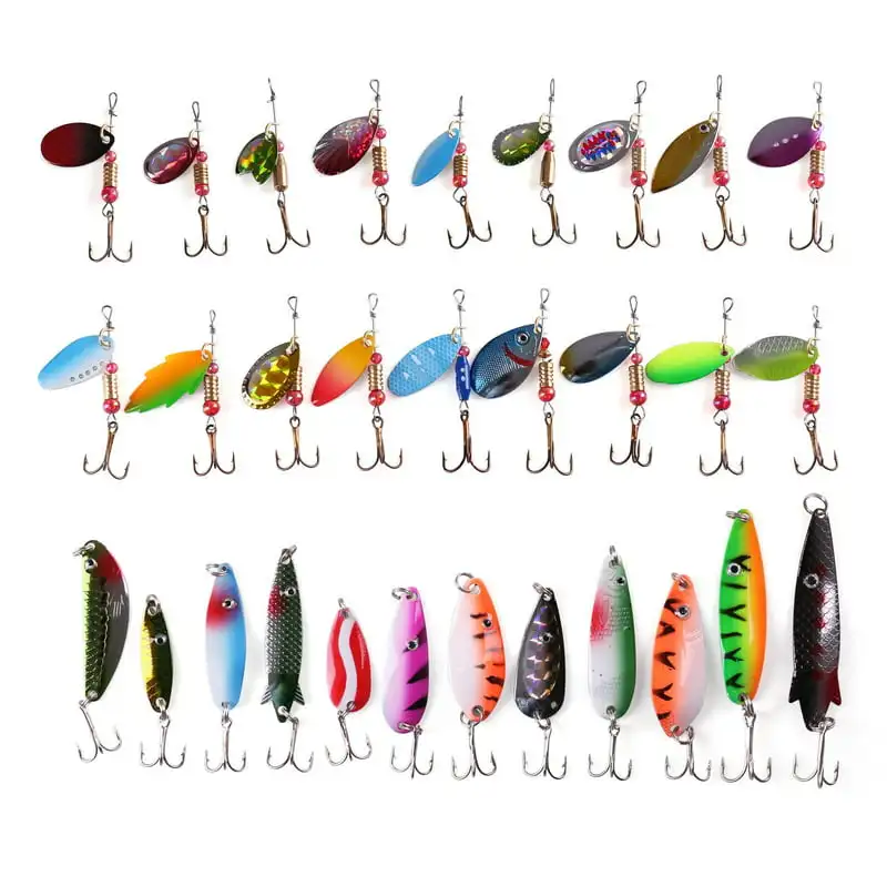 

Luxurious Premium Bass Fishing Lures Spinner Baits with VIB Attractors for Exciting Challenge And Luring Experience.