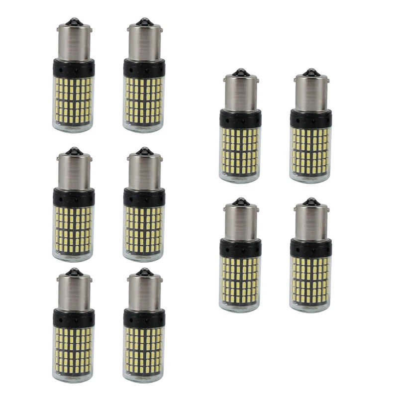 

1156 светодиодная лампа Canbus, белая, супер яркая автомобильная лампа RV 3014 144 SMD 7506 1003, стоп-сигнал поворота (10 шт.)