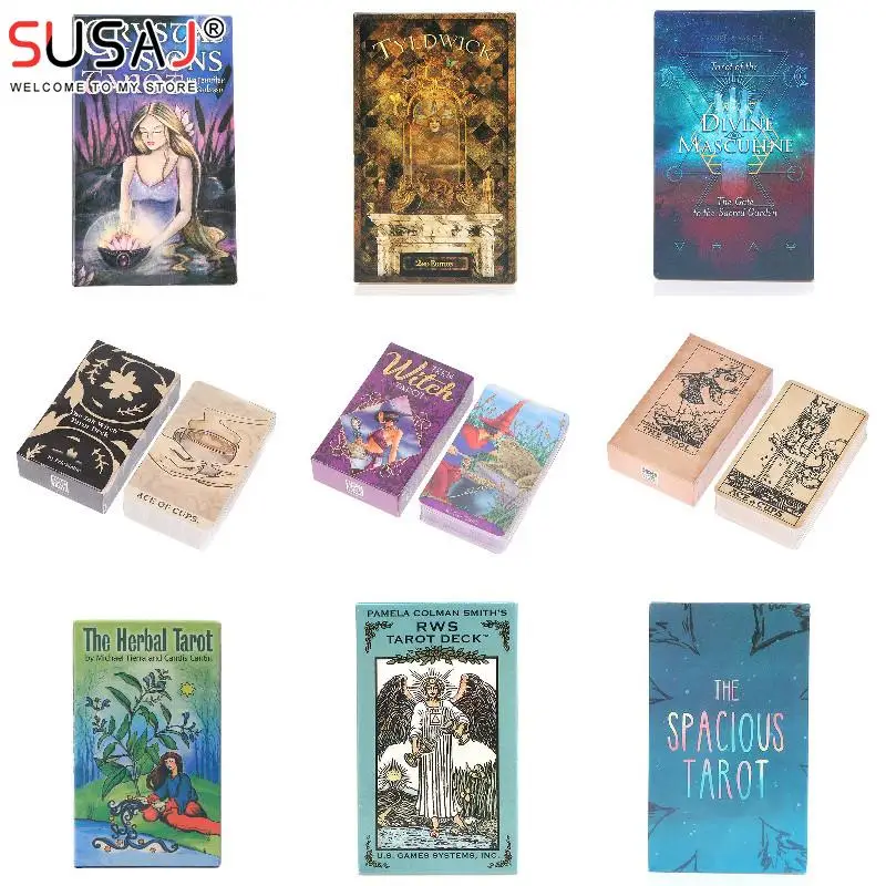 

Tarot Deck Oracle Cards English Version Board Game Women Family Party Playing Card Deck Table Game Divination Fate Tarot Cards