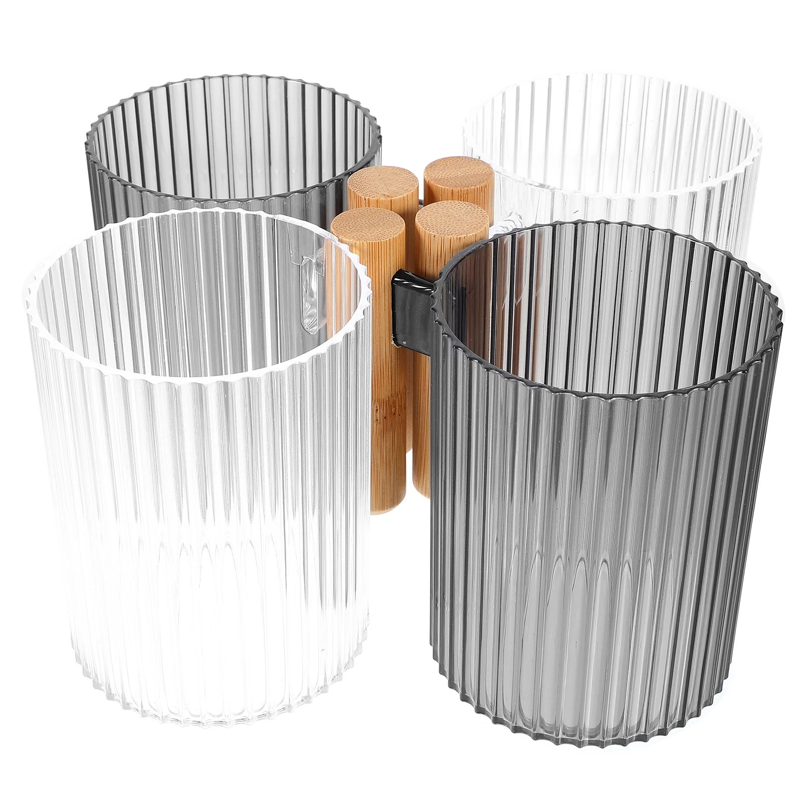 

Cup Container Cups Travel Mouthwash Bathroom Storage Holder Teeth Brushes