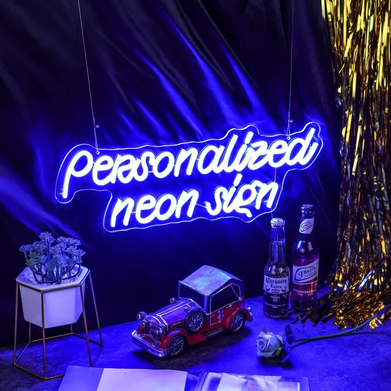 Неоновая вывеска на заказ для свадебного торжества индивидуальная неоновая дня