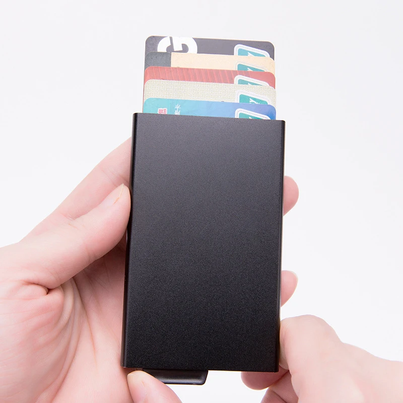 Смарт-кошелек тонкий чехол с идентификационной картой и RFID Автоматический