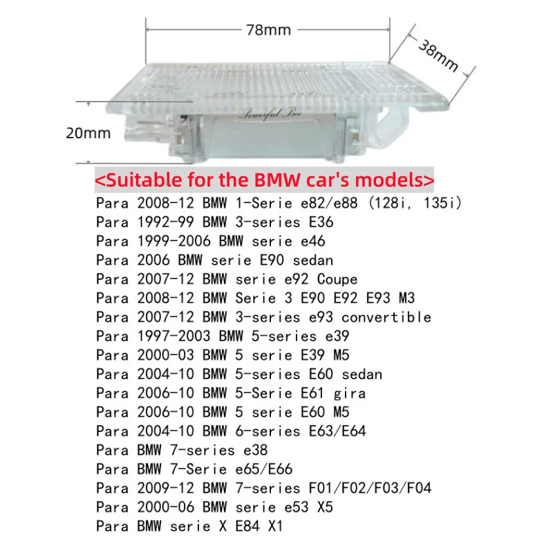 Автомобильная светодиодная лампа CANBUS для багажа без ошибок оригинальное