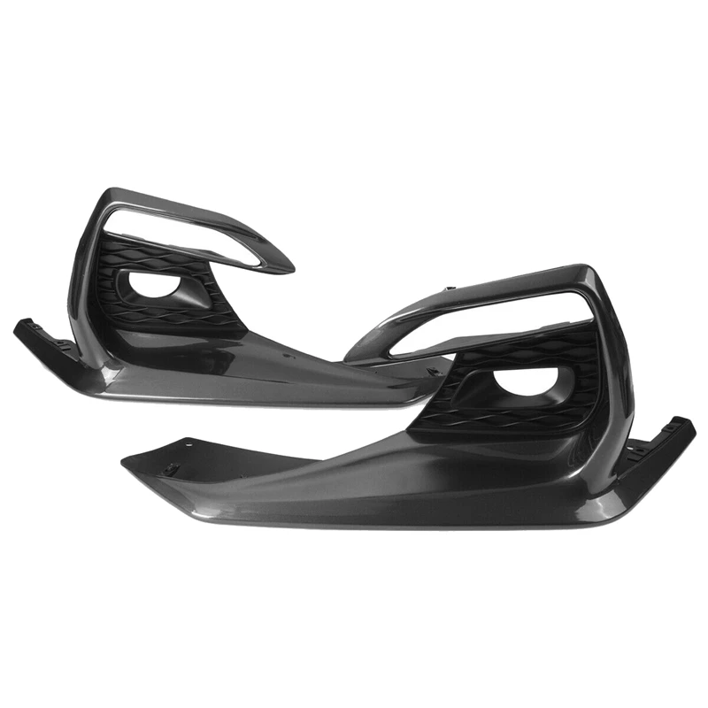 

Left & Right Front Bumper Fog Light Cover Bezel Fog Lamp Frame For Infiniti Q50 Sport 2018-2020 Black