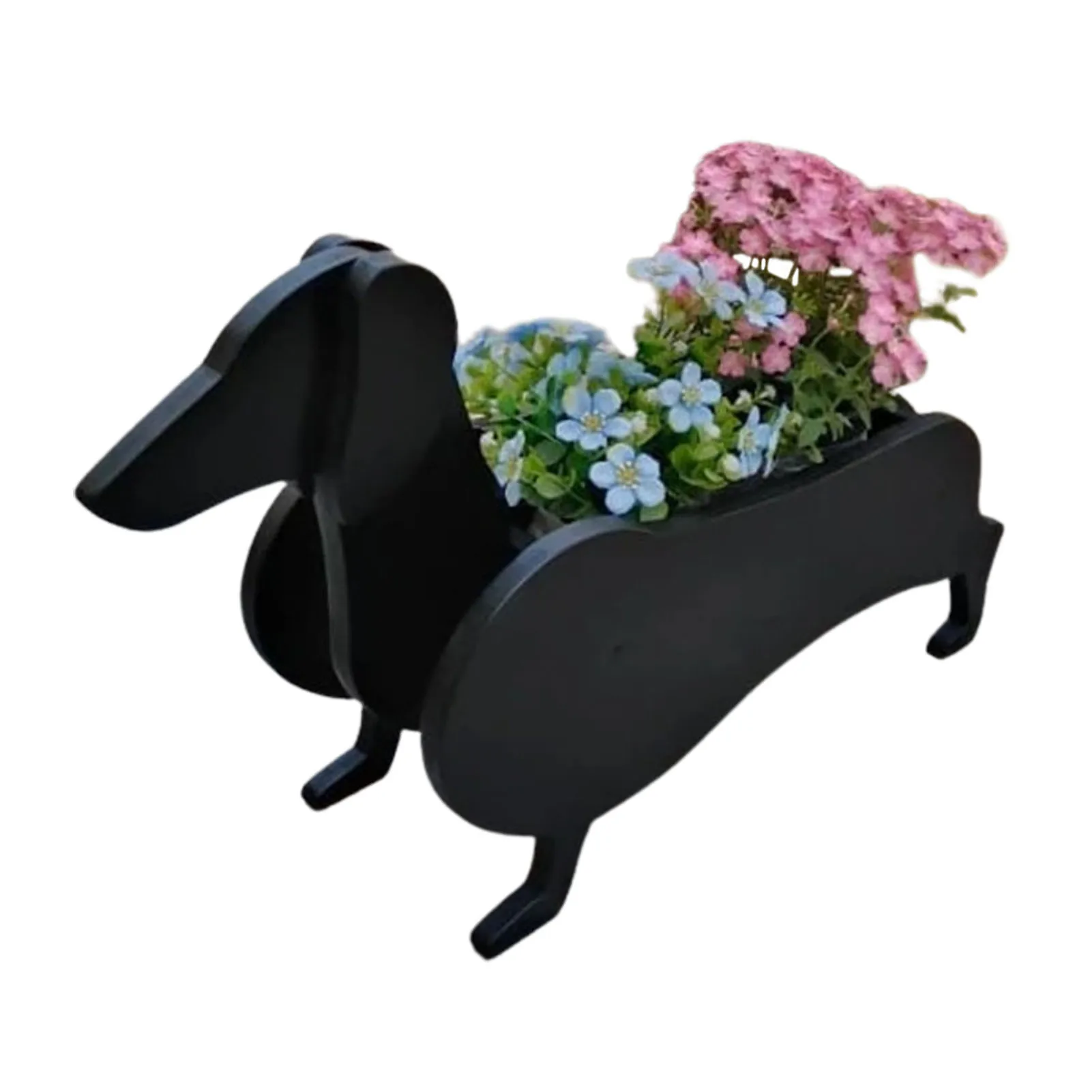 

Горшок для растений «такса», мультяшный контейнер для хранения растений в форме таксы, художественный горшок для дома и улицы