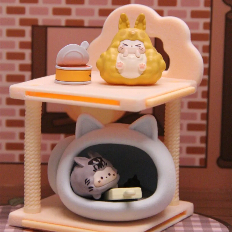 

KIKI Meow Apartment Series Blind Box Toys Cute Action Anime Figure Kawaii Mystery Box Model Designer Doll Cute Desktop Gift