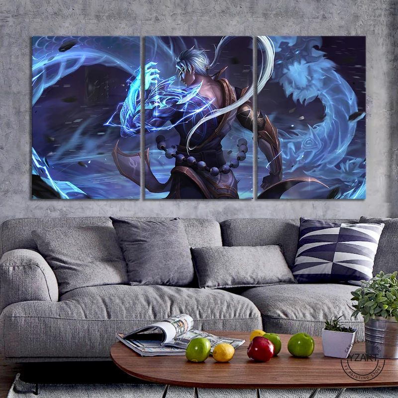 Игровой плакат Лига Легенд настенная бумага Lee Sin высокое качество живопись для