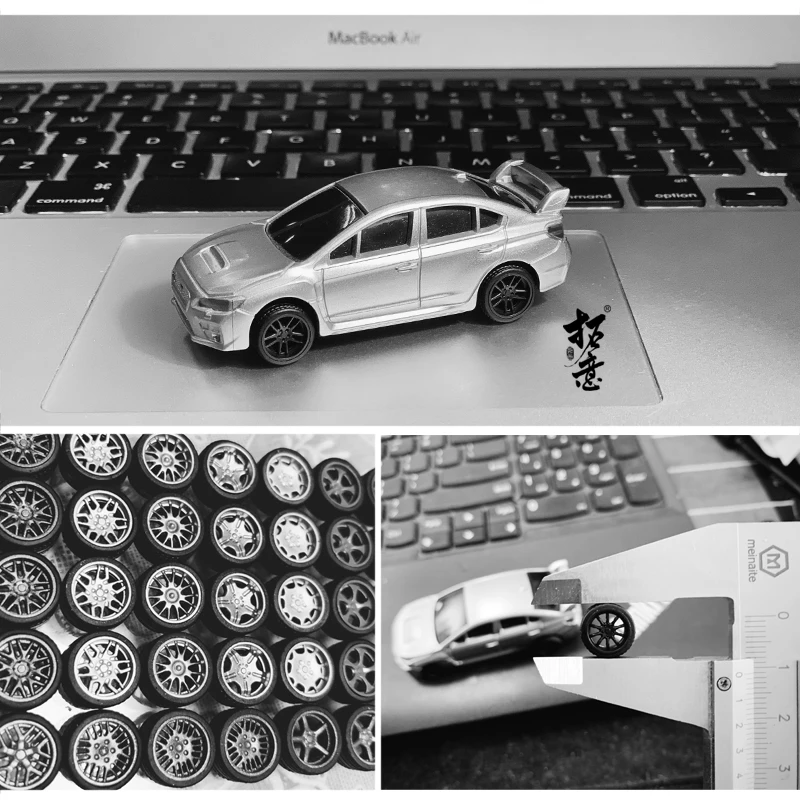 Xcartoys 1/64 ABS колёса 4 комплекта в упаковке резиновая шина Горячая сборка обод