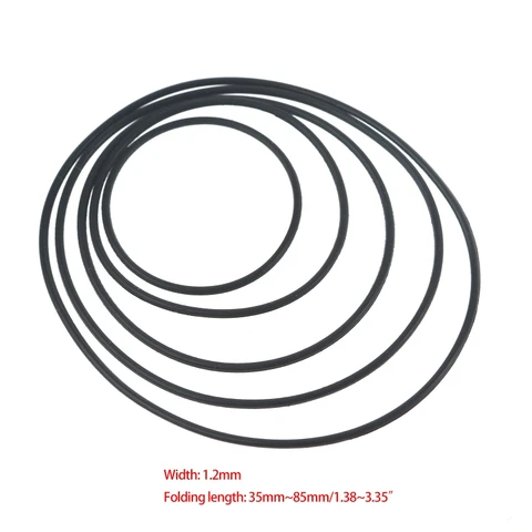Резиновые кассетные ремни 15 шт., 1.2x1.2 мм