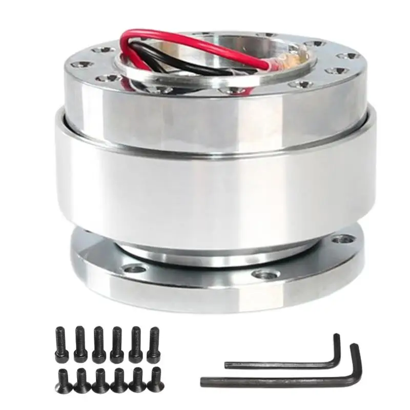 

Универсальный автомобильный алюминиевый гоночный руль быстроразъемный адаптер для руля подходит для автомобильного спортивного руля