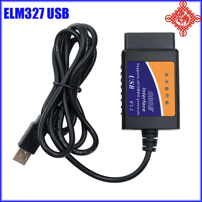 

ELM327 OBD2 USB With Auto Code Reader OBD Scanner Car Diagnostic Tool ForEngine Fault V1.5/v2.1 Version BT elm 327 WIFI
