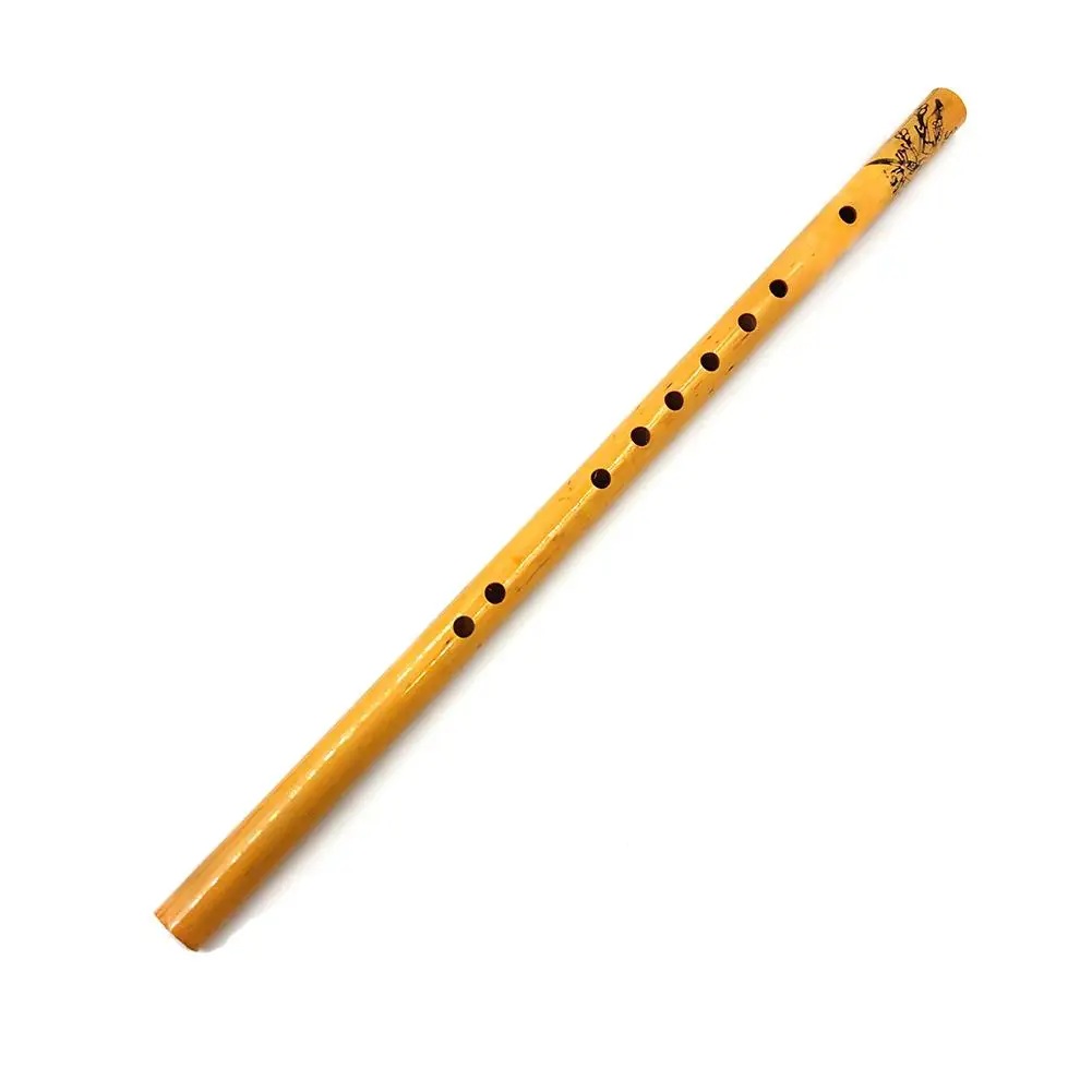 44CM High Quality Bamboo Flute Professional Woodwind Musical Instrument 6 Hole Chinese Traditional Dizi Vertical Flauta Recorder
