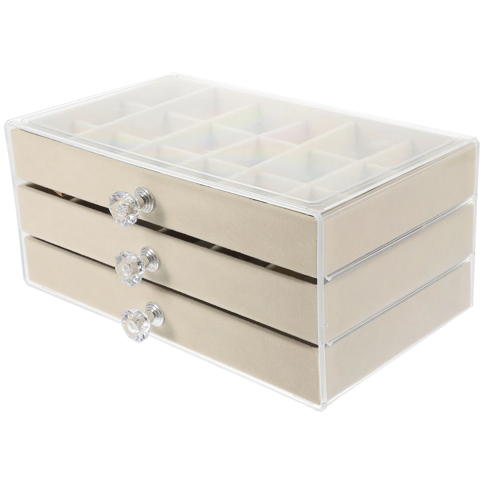 

Drawer Jewelry Box Organizer Stand Container Large Organizers Storage Trinket Case Holder Earring