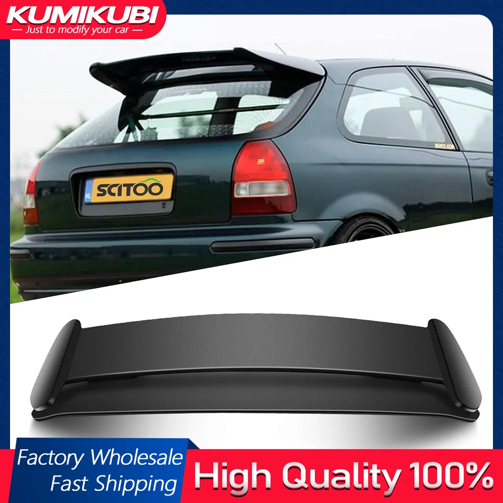 Спойлер на крышу для Honda Civic Hatchback АБС-пластик глянцевый черный задний спойлер