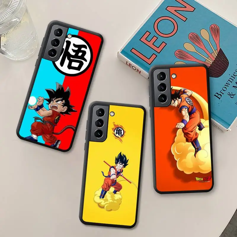 

Anime DBZ Dragon Ball Z Goku Phone Case for Samsung Galaxy S22 S21 Ultra S20 FE S9 Plus S10 5G lite 2020 Silicone Soft Cover