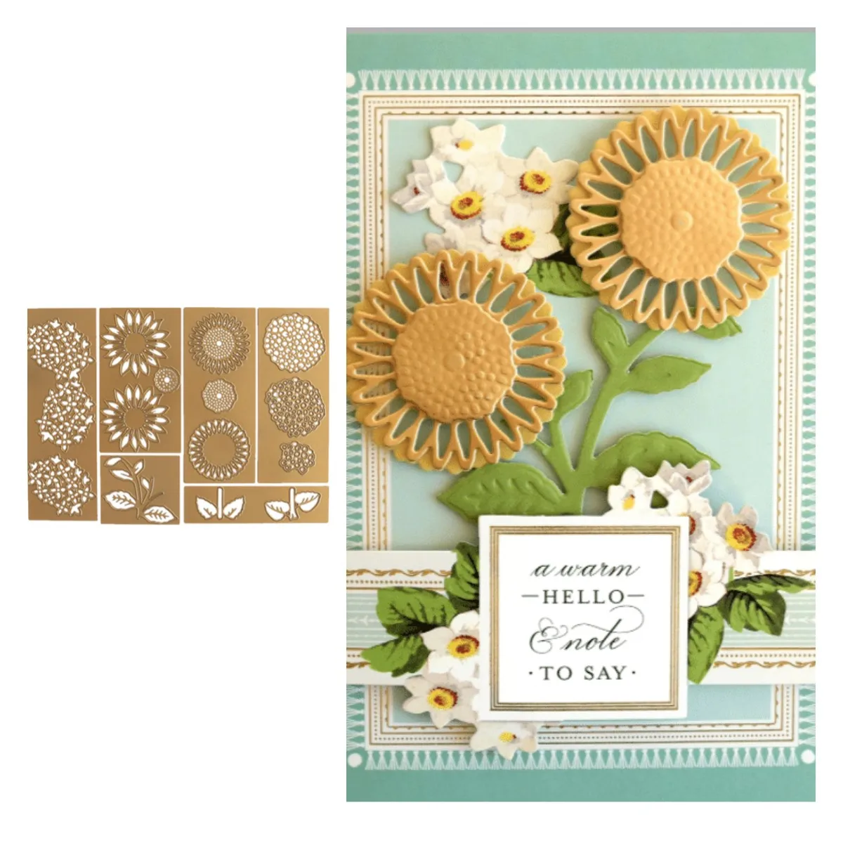 

Sunflower Metal Cutting Dies For Diy Scrapbooking Crafts Maker Photo Album Template Handmade Decoration 2022 New