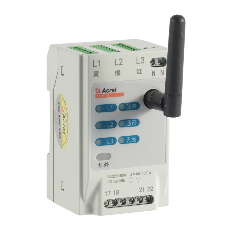 

AEW100 wireless lora energy meter with current transformers