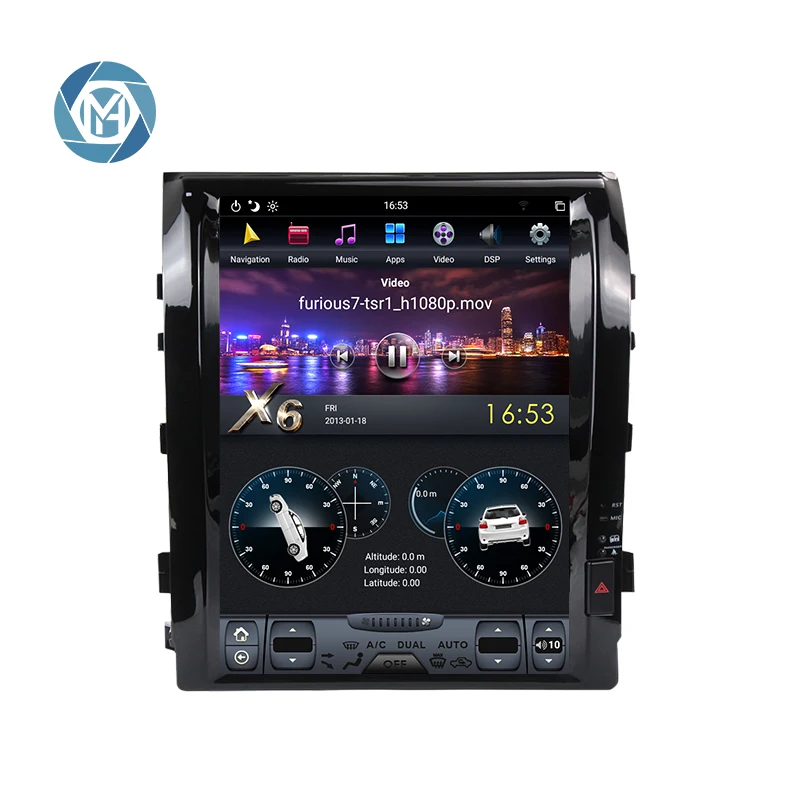 

4+32G PX6 Car Radio For Toyota Land Cruiser 2008-2015 With Navigation GPS Car Radio Auto Stereo