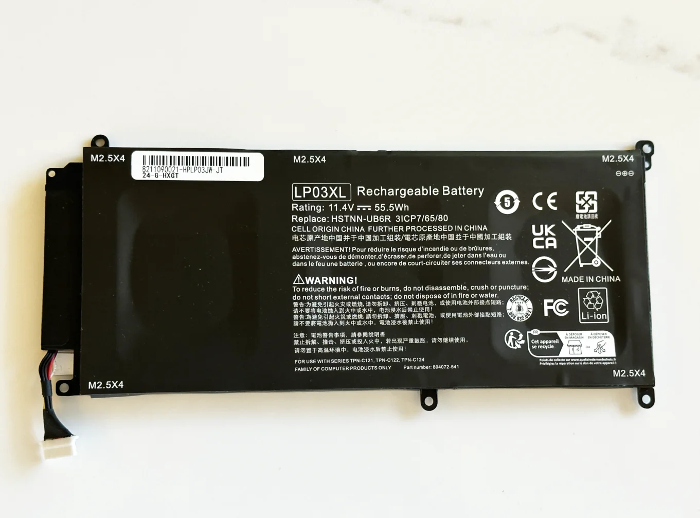 LP03XL Аккумулятор для ноутбука HP Envy 15-ae015TX Series LP03048XL HSTNN-DB6X HSTNN-DB7C HSTNN-UB6R TPN-C121 11 4 В 48WH