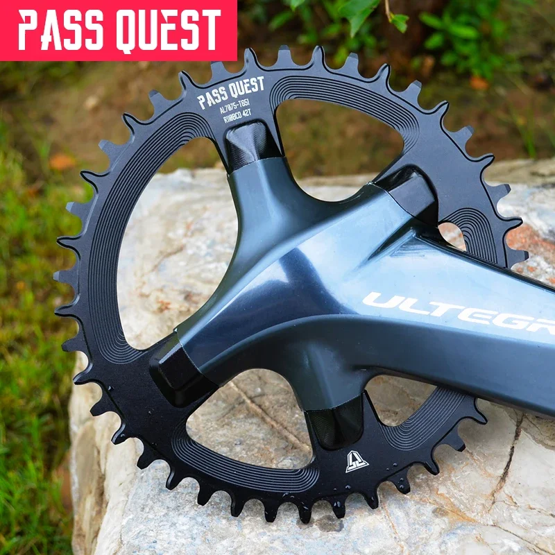 PASS QUEST 110bcd Crank R8-7000 R9100 Монополиблат для шоссейного велосипеда Узкая широкая