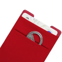 dual pocket stretch silicone phone card sleeve id card credit card sleeve solid color phone case multiple colors to choose from