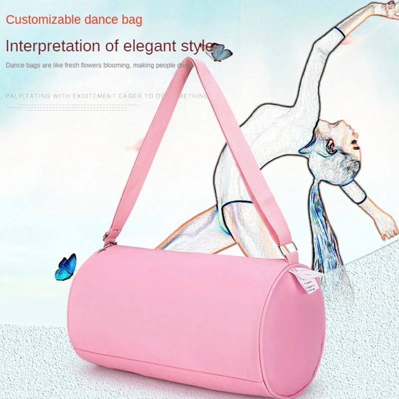 Kids Duffle Bag For Girls Teens Gymnastics Gym Bag Kids Dance Bag Shoe Compartment Wet Pocket Weekender Overnight Sports