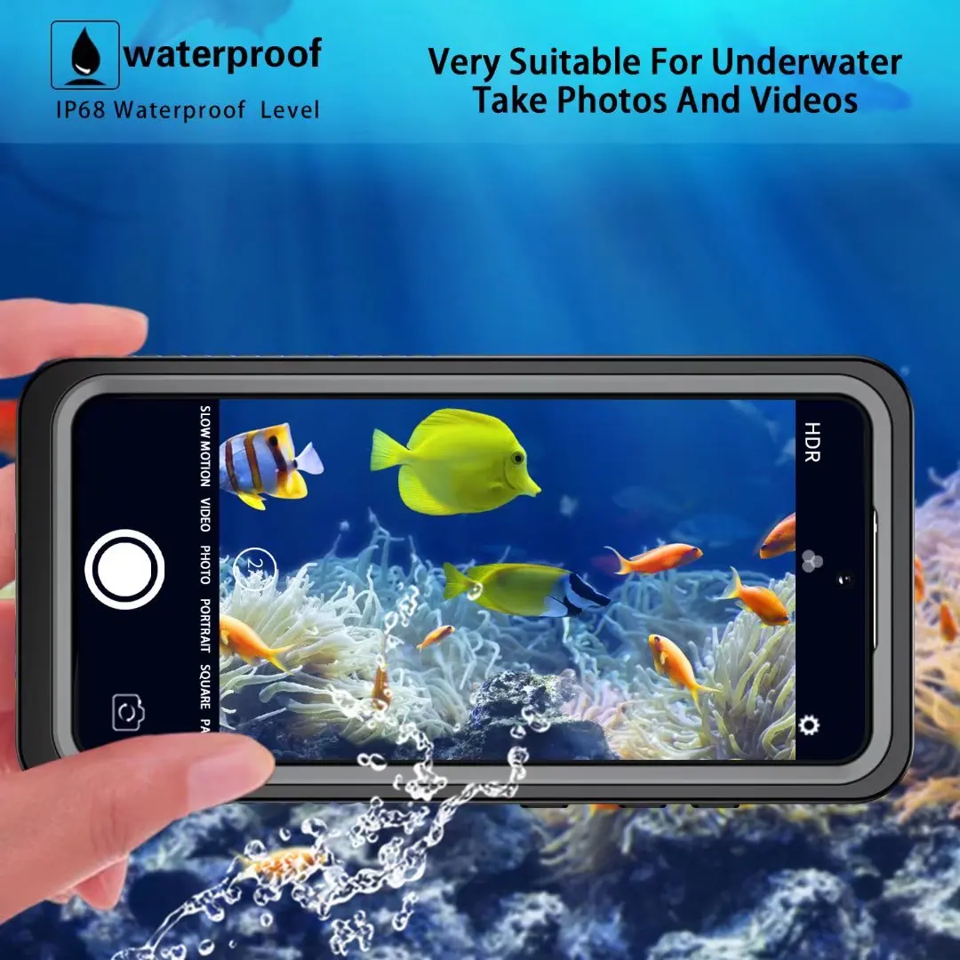 IP68 Waterproof Case For Samsung Galaxy S21 FE Note 20 S22 Ultra S20 Plus A52 A72 A12 A03S A22 A53 Outdoor Swimming Phone Case