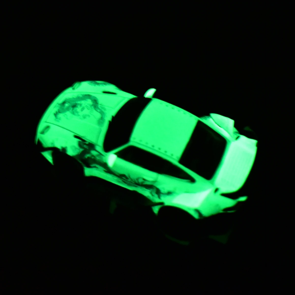 Уличное оружие SW 1:64 RWB 993 Литая под давлением модель автомобиля с подсветкой Rauh-Welt