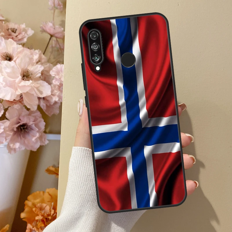 Чехол с флагом Норвегии для Huawei P30 Pro P60 P40 P Smart Nova 9 5T Honor X8 X7a X9a 50 70 90 Magic 5 Lite