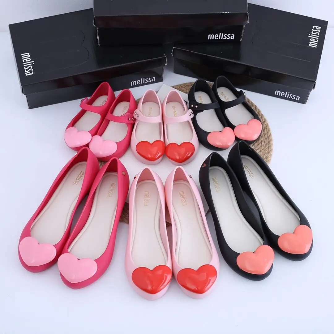 

Brazil Melissa Parent-child Single Shoes Summer Mother Daughter Cute Love Jelly Shoes Fashion Women Girl Beach Shoes SM107