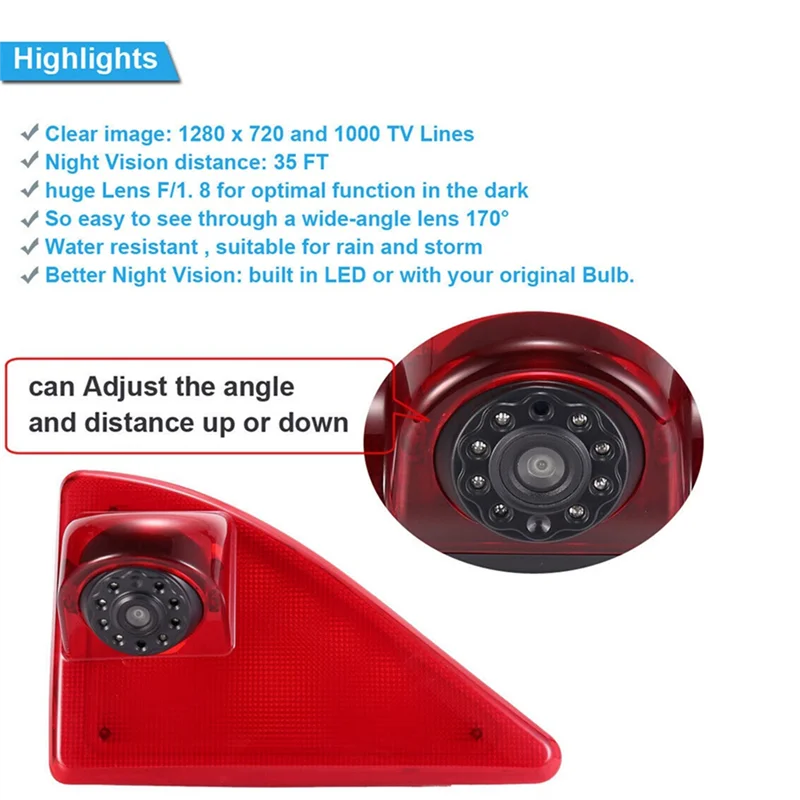 Автомобильный стоп-сигнал камера заднего вида для Opel Vauxhall Movano Nissan NV400