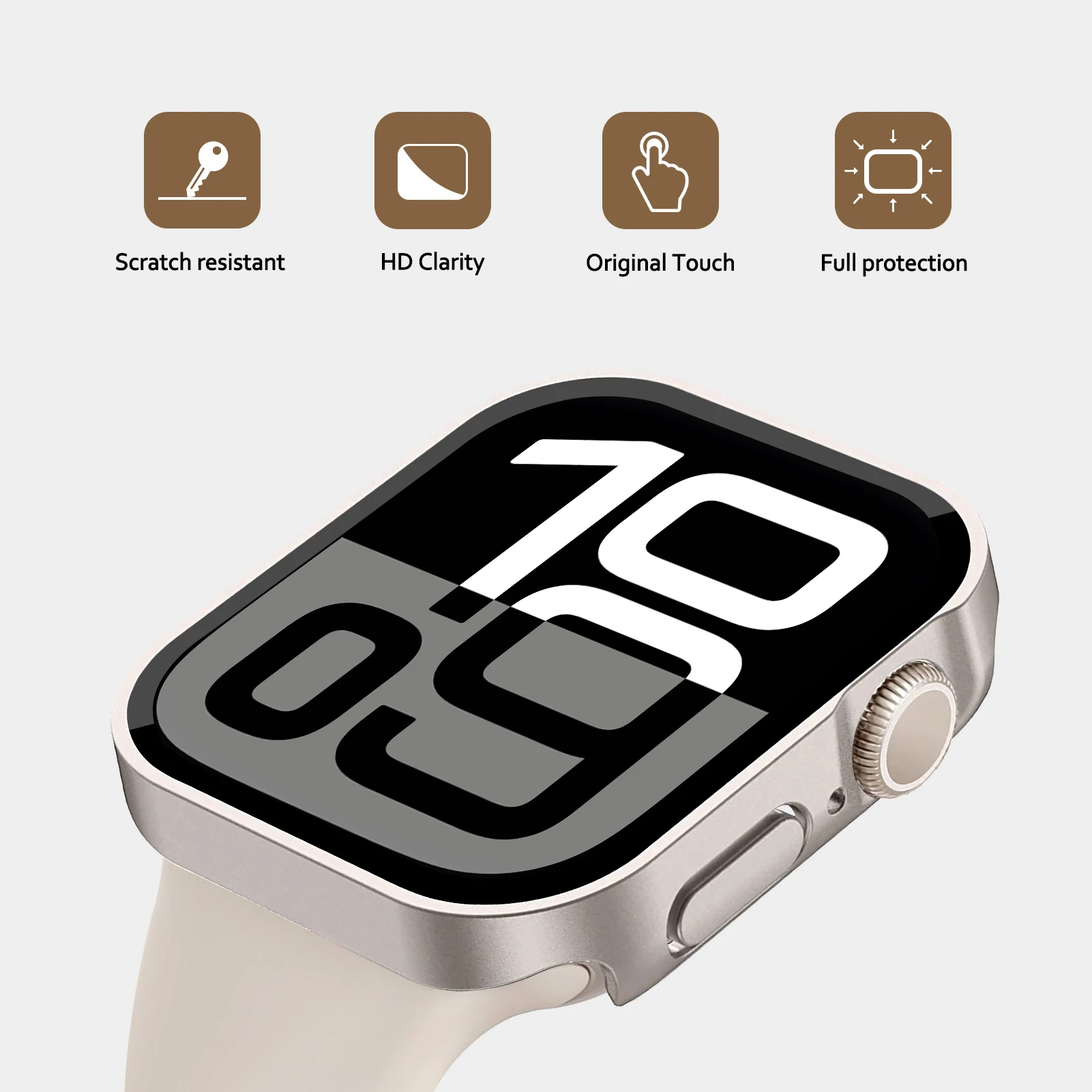 Водонепроницаемая фотовспышка для Apple Watch 10 46 мм 42 аксессуары защита экрана с