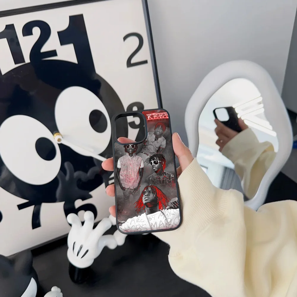 Чехол для телефона C-Chief K-Keef Rapper IPhone 11 12 13 14 15 Plus Pro Max зеркальный акриловый чехол из